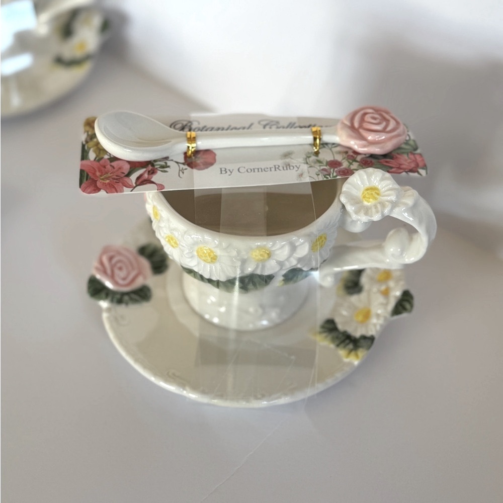 🌸 Botanical Collection Floral Teacup